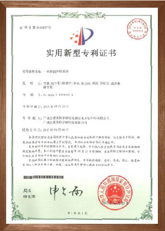 实用新型专利证书